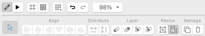 Layout Editor Toolbar Layout Editor Toolbar