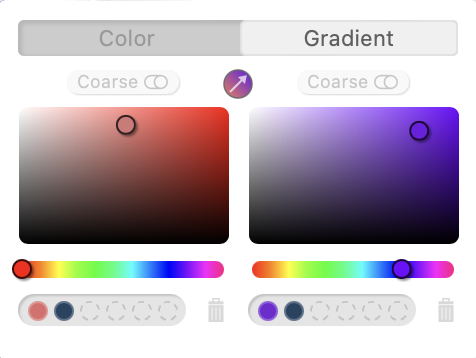 Layout inspector color picker gradient mode Layout inspector color picker gradient mode