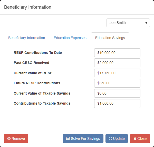 Beneficiary Information RazorPlan User Guide 1