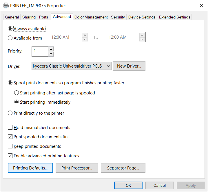 demonstration uvidenhed en lille Kyocera classic universal print driver - Printix Administrator Manual - 1