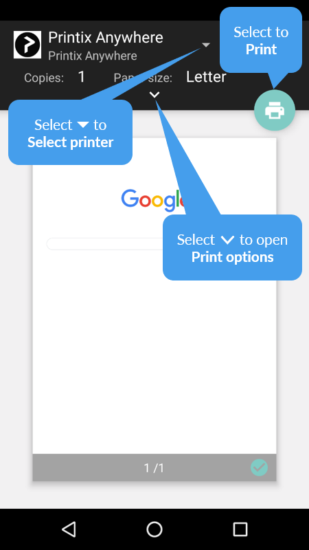 How to print from Android phone tablet - Printix User Manual -