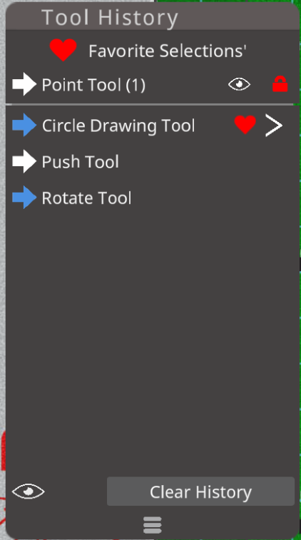 Selection History - Pyware 3D X User Guide - 1