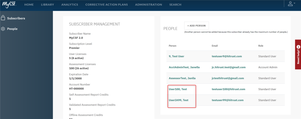 Subscriber Management