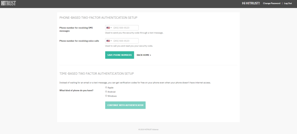 Two-Factor Authentication Setup