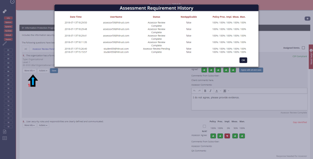 View the History Statement Log - Assessor User Guide - 1