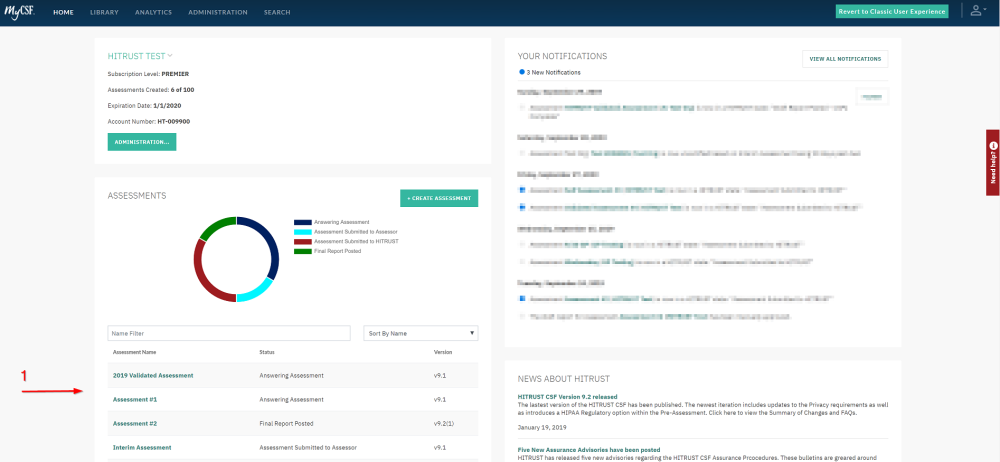 Select Assessment to Delete