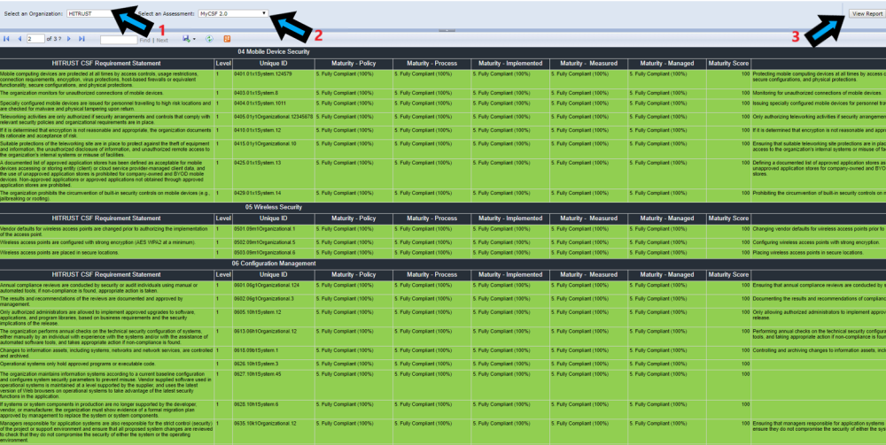 Scoring Extract Report