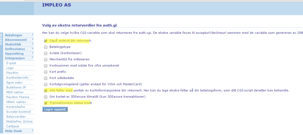 Dibsinstillinger Settingsdibs