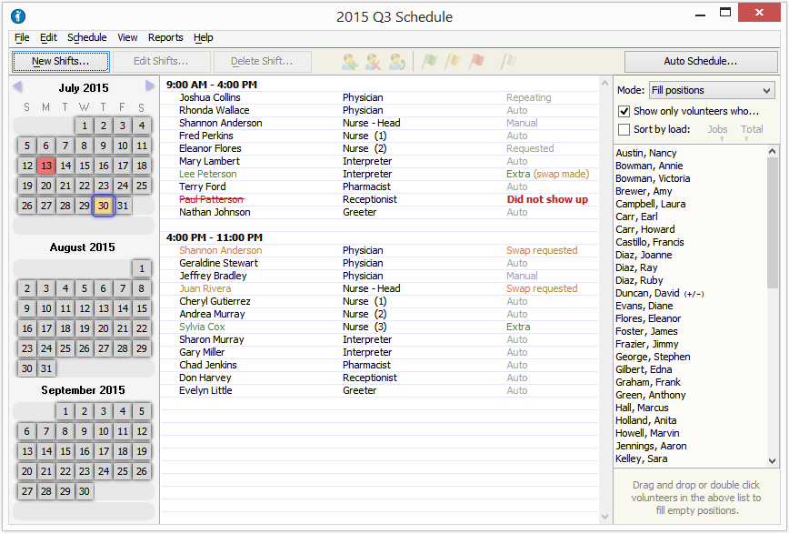The Schedule Window Volunteer Scheduler Pro 1 The Schedule Window Volunteer Scheduler Pro 1