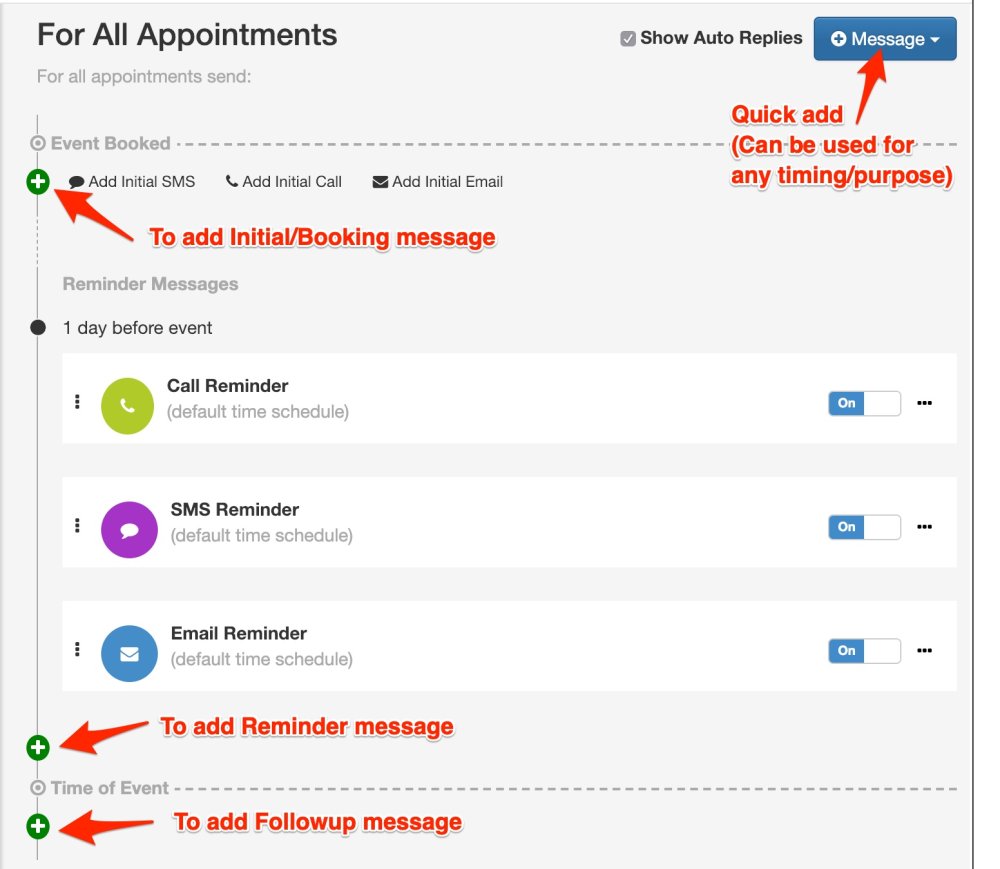 Creating an Auto Message - Apptoto User Guide - 1