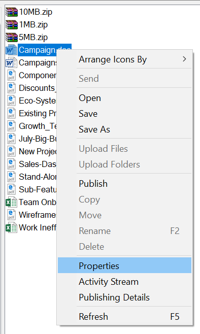 file properties editor windows