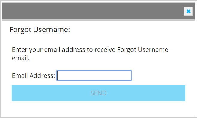 Forgot Password/Username - User Guide - Open