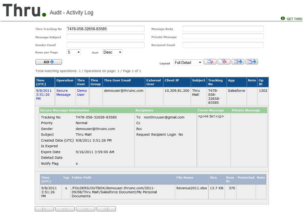 3 3 Searching The Audit Activity Log User Guide Open