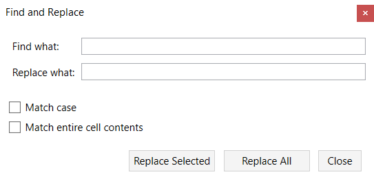 Find and Replace - User Guide - Current Version