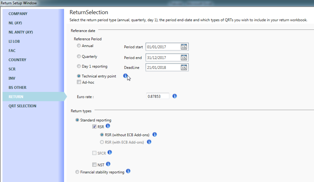 RETURN tab - User Guide - Current Version