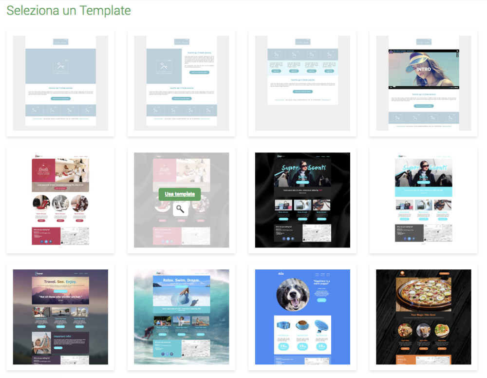 selezione-template-landing-page