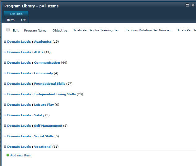 Program Library Overview - Big Data - Back-end Configuration - 1