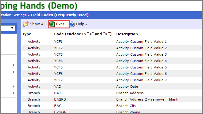 Field Codes ExtendedReach General Case Management Help 1