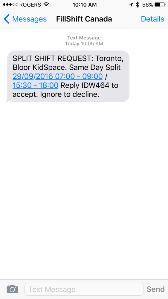 Split Shifts ShiftMatch Canada User Guide 1