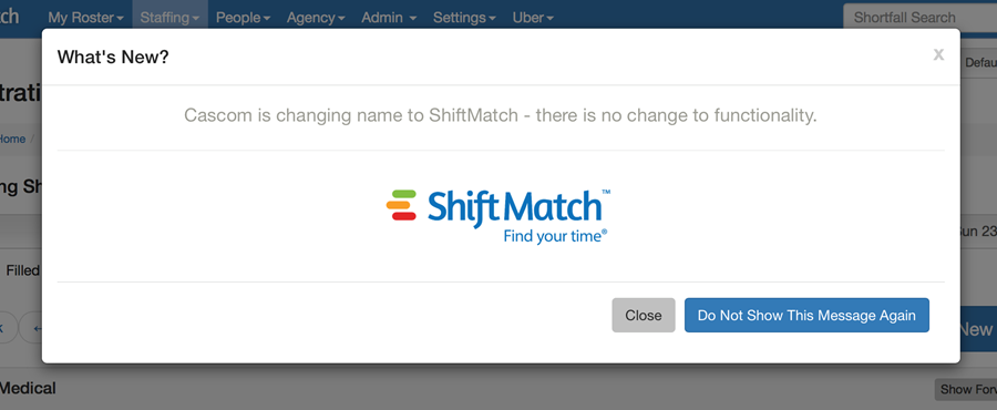 Q2 2017 System Upgrades - ShiftMatch Canada Manager Guide - 1