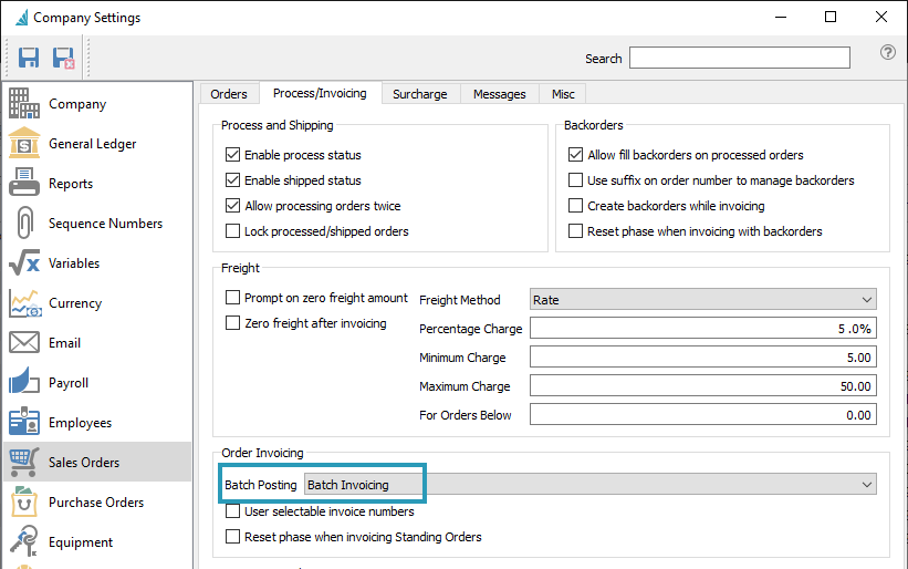 Batch Invoicing - Spire User Manual - 3.9
