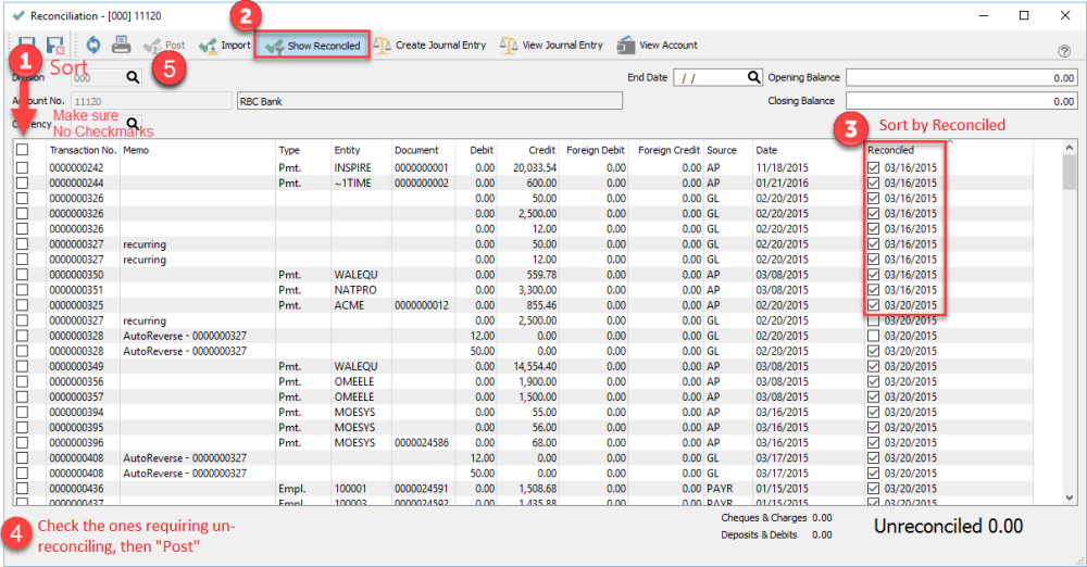 Gl Reconciliation Template Master Template