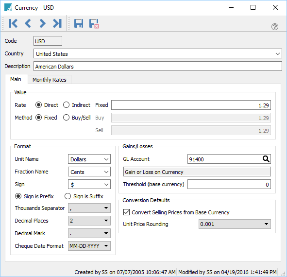 Setting Currency Rates Spire User Manual 2 - 