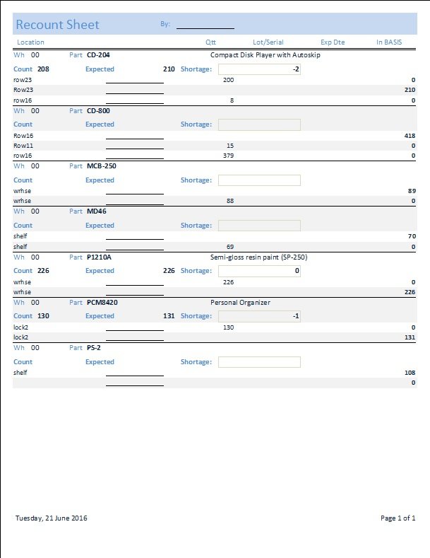a. Recount Sheet - BarcodeApps Manual - 1