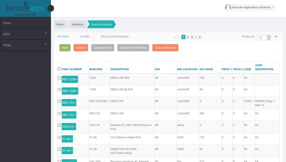 I. Inventory Module - BarcodeApps Manual - 1