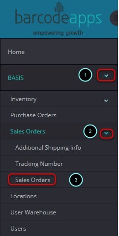 III. Sales Order Module - BarcodeApps Manual - 1