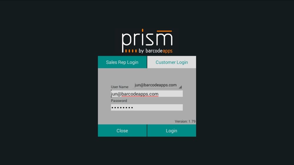 A. How To Install And Setup PRISM App Android BarcodeApps Manual 1