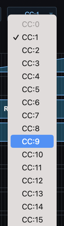 MIDI CC Menu - Omnisphere 3 - 3.0