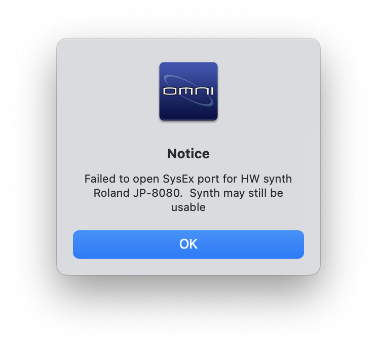 Setting up the JP-8080 - Omnisphere HW - 2.8