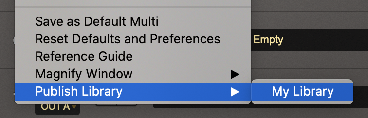 Trillian Library Publishing a Library - Trilian - 1.6