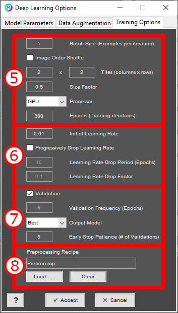 Training Options