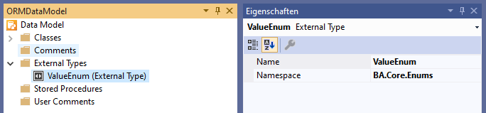 Data Model External Type