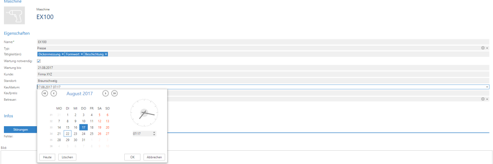 Maske - Gedys CXM: Technisches Handbuch - 202011