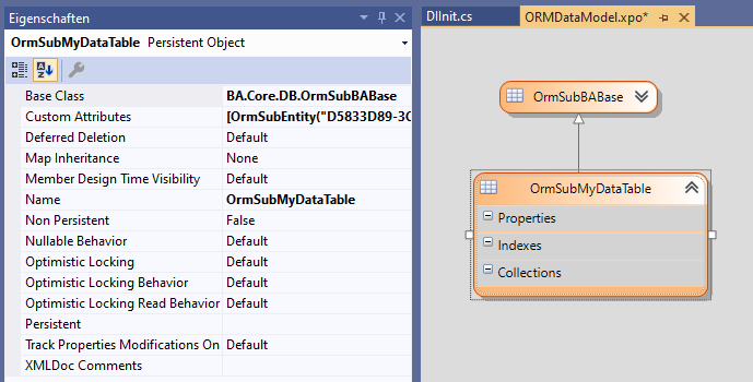 Orm Sub Data Model Base Class