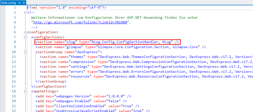 Einrichten der Protokollierung (nlog) - Gedys CXM: Technisches Handbuch ...