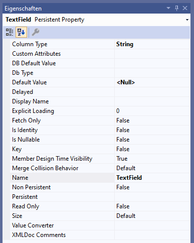 Text Field Properties