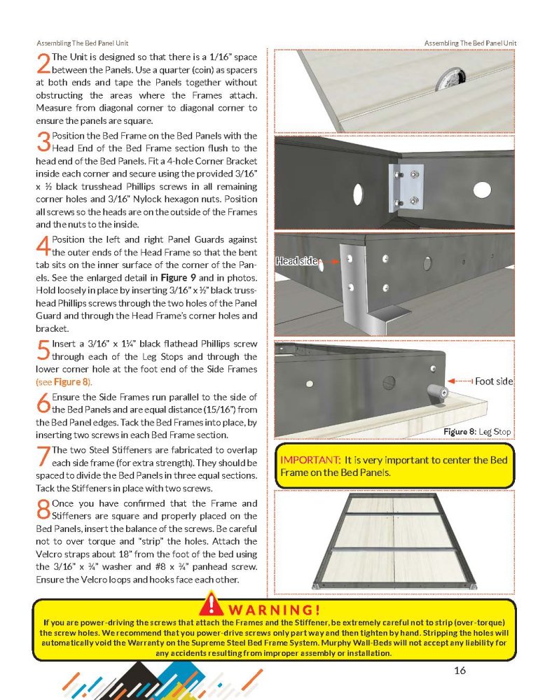 Wall Bed Installation - Installation Manual - 1