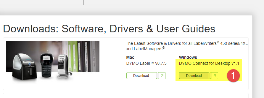 download dymo labelwriter 450 software