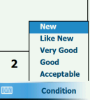 Figure 24 Condition Menu on Listing Screen on PDA