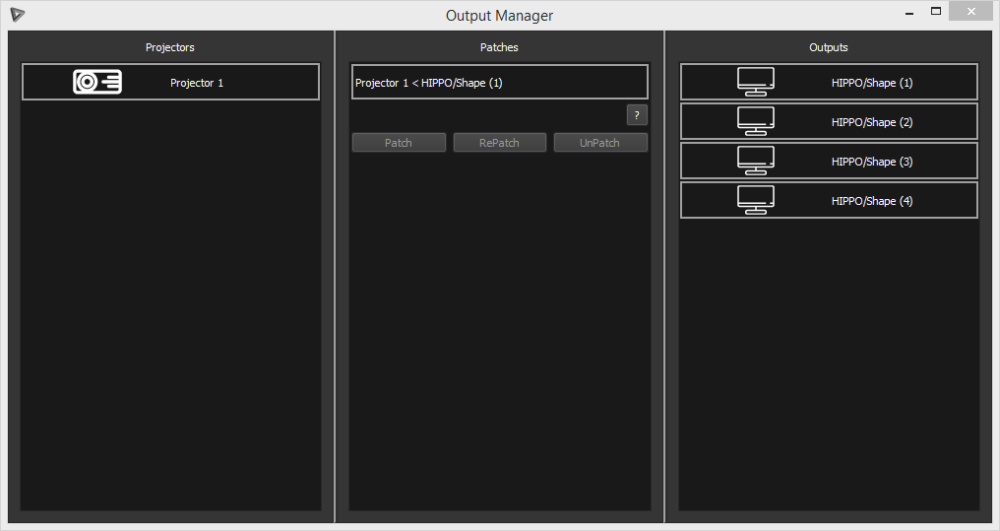 Output Manager - SHAPE - 4.2