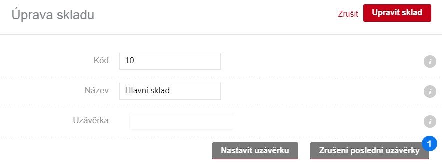 Úprava skladu