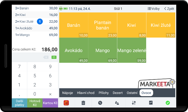 Jak použít slevu na jednu položku - krok 2