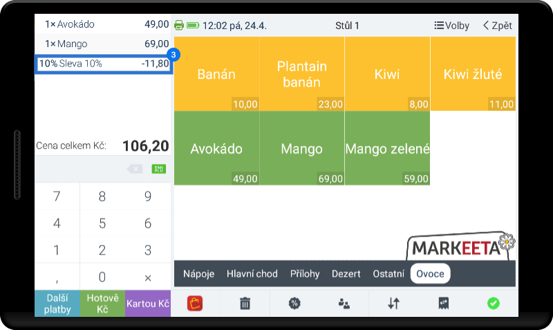 Jak použít slevu na všechny položky - krok 4