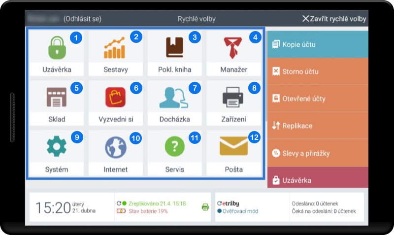 Rychlé volby - Moduly