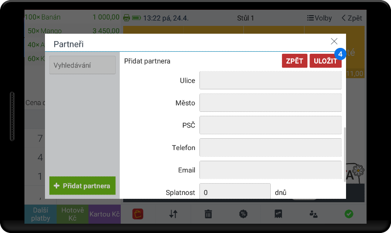 Tvorba nového partnera