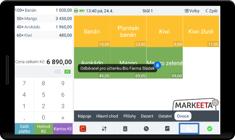Jak používat funkci Odběratel - krok 5